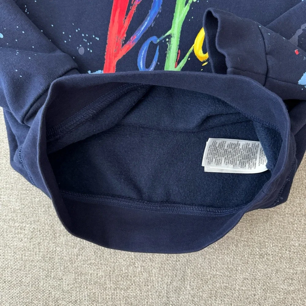 Polo Ralph Lauren Toddler Paint Splatter Logo Sweatshirt